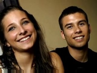 18 years old cristina and diego young couple fuck for money