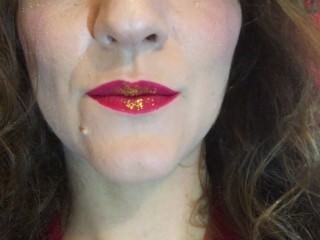 JOI, cum to my red-golden lips.